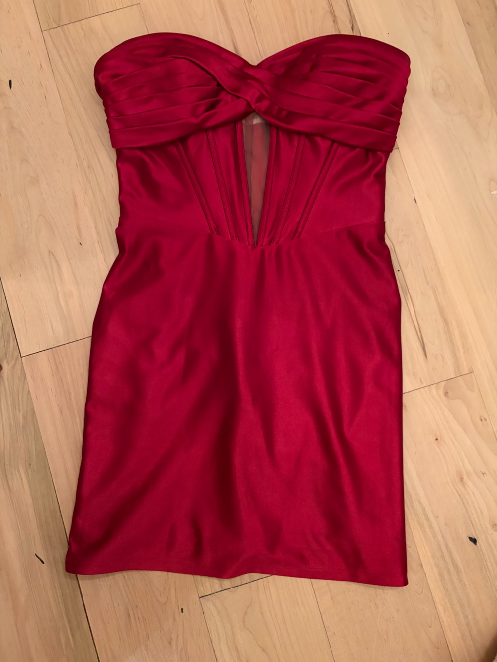 Red Satin Women's Dress - Brand